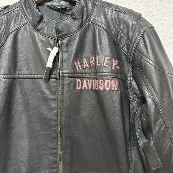 Harley-Davidson Men's Leather Jacket-Long Way Distressed 98089-15VM Sz Small NWT